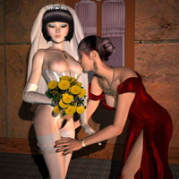 Bride and Bridesmaid