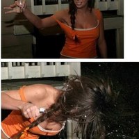 Crazy chick!