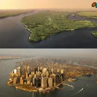 NYC as it would've looked 400 years ago