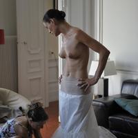 Wedding gown fitting