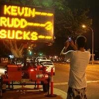 Australian Prime Minister Kevin Rudd sucks!