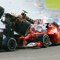 First corner crash, 2012 Belgian Grand Prix, Spa-Francorchamps