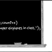I'll not throw paper airplanes in class