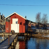 harbour with winter sun