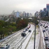 Sydney Snow 2004, Warringah Expressway...