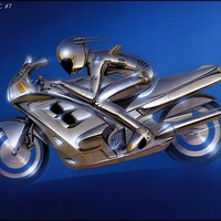 Cool Bike (By H. Sorayama)