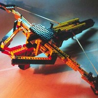 a semi-automatic pump-action lego crossbow
