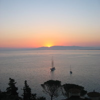 Sunrise from my balcony  2 (Porto Santo Stefano, Italy 2005)