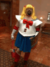 Cute preteen schoolgirl