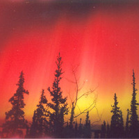 Rare red aurora