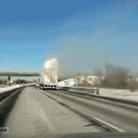 The rarely seen snowplosion...