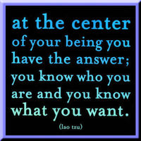 At the center