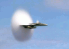 F18 breaking the sound barrier