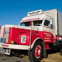 old Scania conventional straight truck