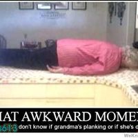 The awkward moment