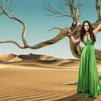 Lady & a snake