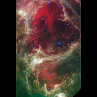 Telescopic Photo of New Galaxy Forming
