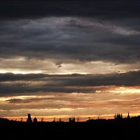 Silhouette of Oxford, England, 2006