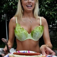 Wow a hotdog AND lettuce