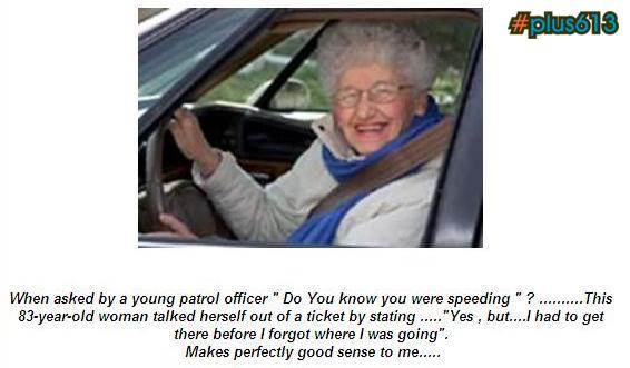 Getting out of a speeding ticket
