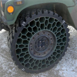 Humvee Military Honeycomb Tire is Bulletproof 