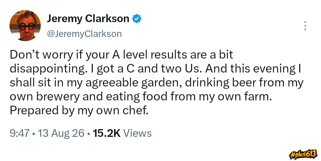 The world according to Clarkson