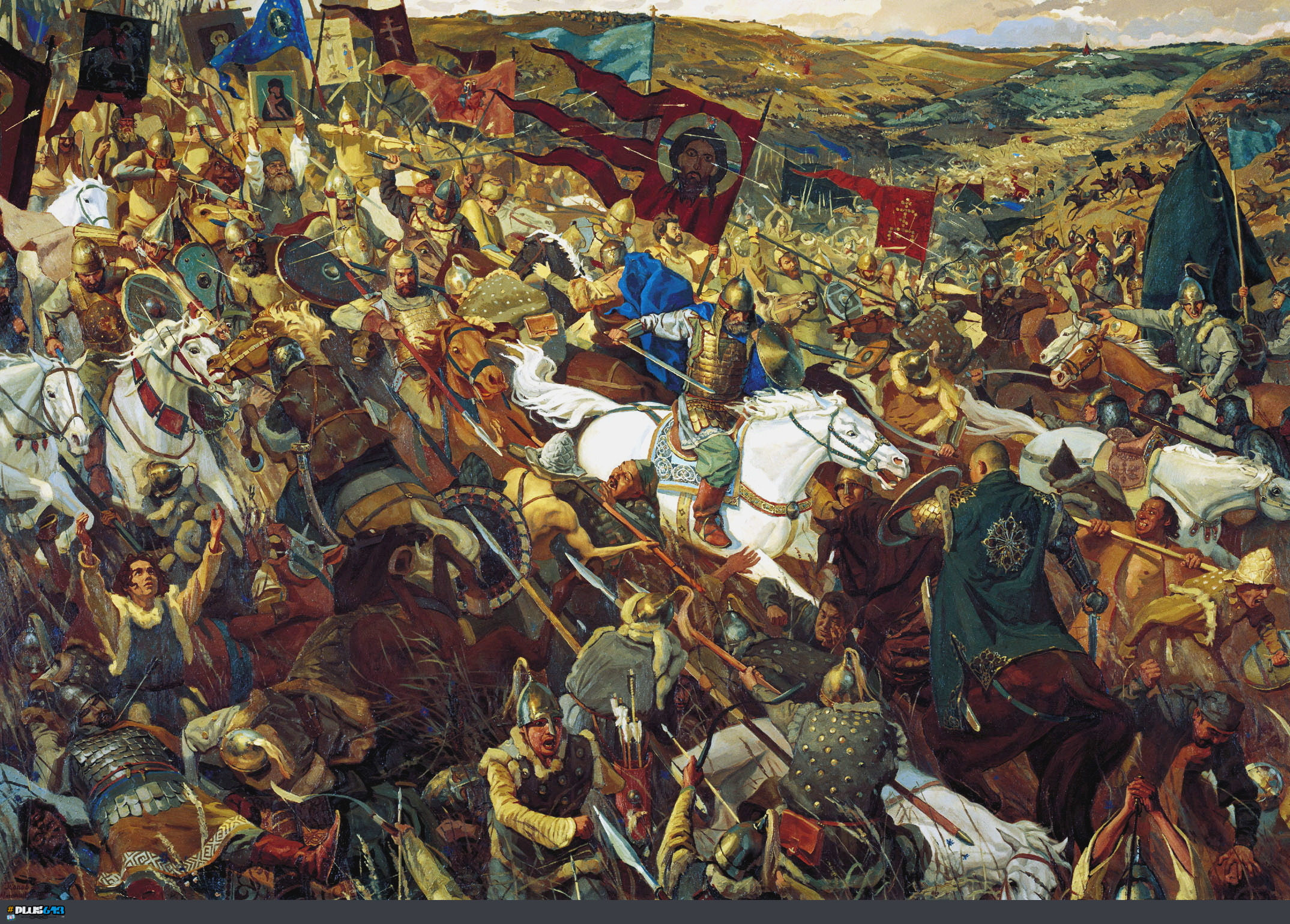 Wallpaper - Viktor Matorin (1970-) & Pavel Popov (1966-) The Battle of Kulikovo