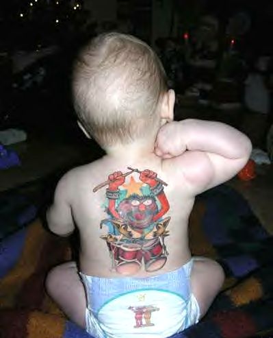 MY BABY'S 1ST TATTOO, I THINK IT ITCHES