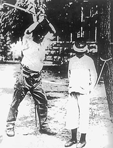 Japanese executing child WWII