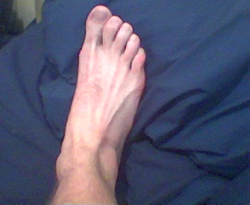 My foot
