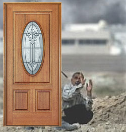 Pray for the innocent victims of this door