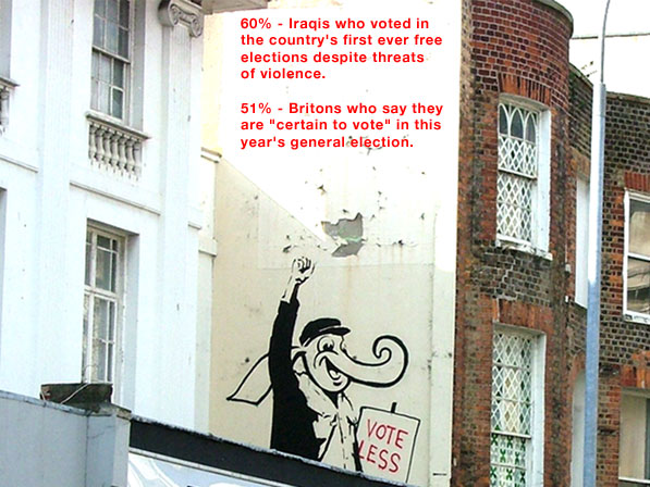 Vote Less by Banksy