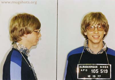 Bill Gates mugshot