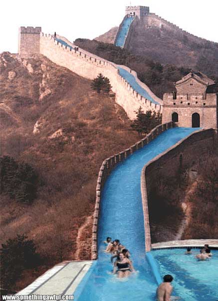 The Great Wall China Waterslide