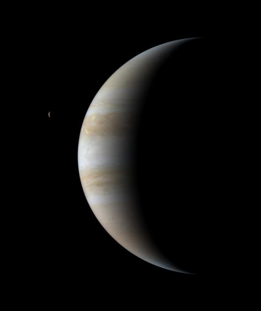 Jupiter with moon
