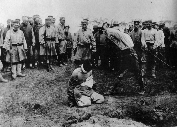 beheading in japan during the war