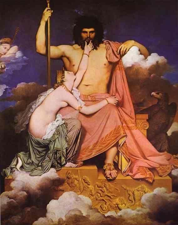 Ingres Zeus and Thetis