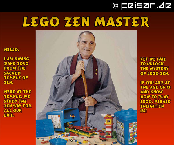 LEGO Zen master