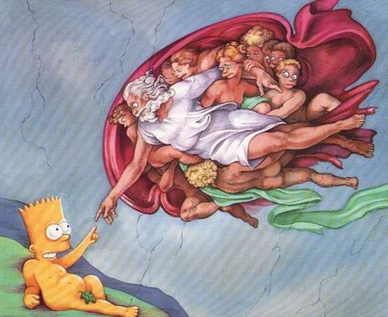 Bart touches God
