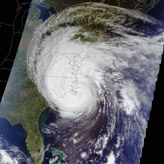 Hurricane Isabel satellite image