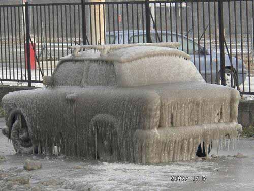 A cold car