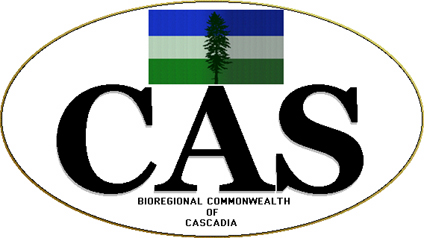 Cascadia (CAS) oval sticker