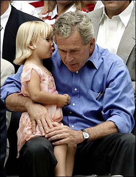 Bush likes them young