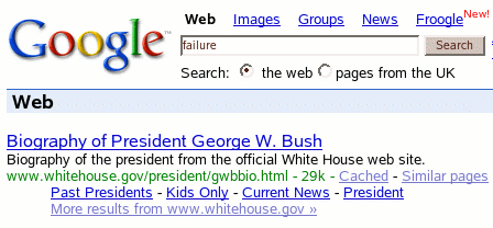 Bush is a failure