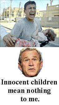 Iraqi children target for Bush