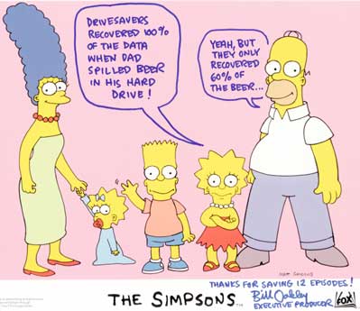 The Simpson's thank you note
