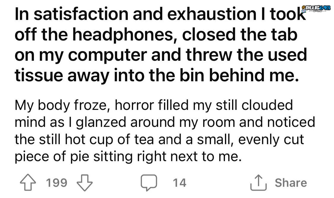 Two sentence horror story 