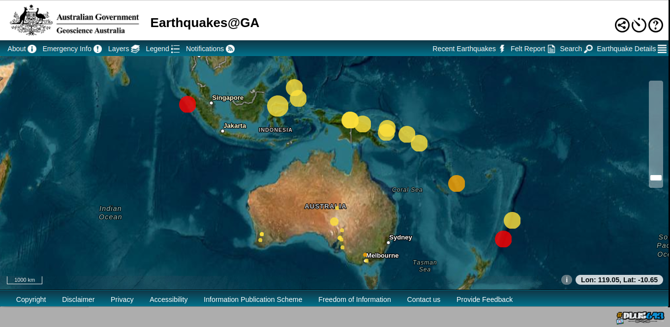 Earthquakes.  Something's brewing.  https://earthquakes.ga.gov.au/