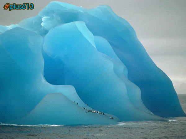 Beautiful blue iceberg