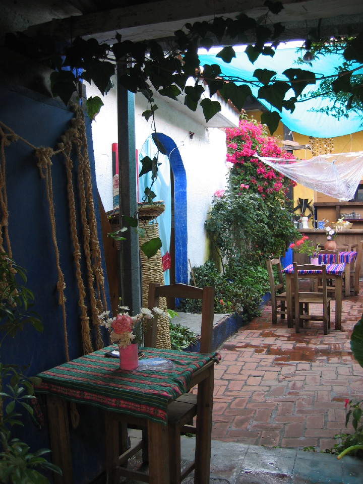 A restaurant in San Cristobal de las casas (Chiapas, Mexico 2005)